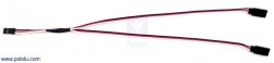 30 cm Servo Çoklama Kablosu - Dişi - 2x Erkek PL-2182 - 4