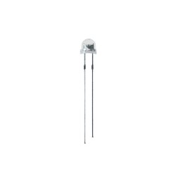 4.8 mm Şeffaf Mantar Beyaz Led Paketi - 10 Adet 