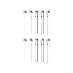 4.8 mm Şeffaf Mantar Beyaz Led Paketi - 10 Adet - 3