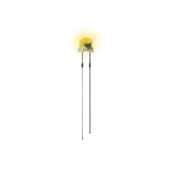 4.8 mm Şeffaf Mantar Sarı Led Paketi - 10 Adet - 2