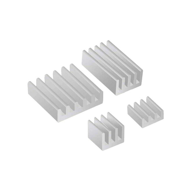4in1 Alüminyum Soğutucu Seti (Raspberry Pi 4B Uyumlu) - 1