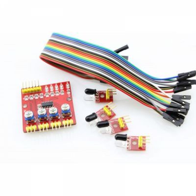 4'lü Çizgi İzleyen Sensör Seti - 4 Way Tracking Module - 1