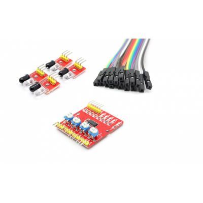 4'lü Çizgi İzleyen Sensör Seti - 4 Way Tracking Module - 4