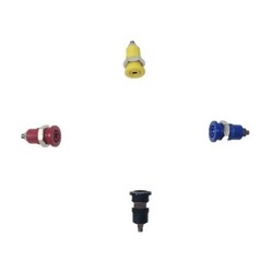 4mm Güvenli Tip Bourn Jack - Kırmızı - 4