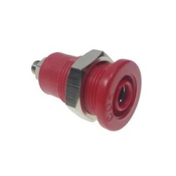 4mm Güvenli Tip Bourn Jack - Kırmızı 