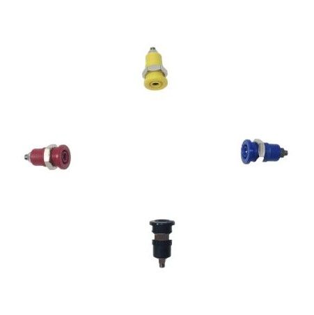 4mm Güvenli Tip Bourn Jack - Mavi - 4