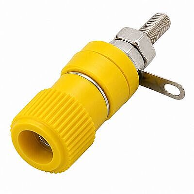 4mm İzoleli Bağlantı Terminali Sarı - 1