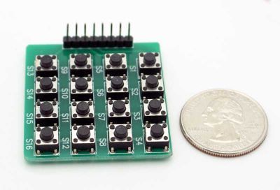 4x4 Push Buton Keypad - 2