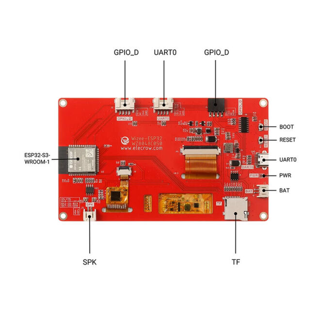 5.0 Inç ESP32 HMI TFT LCD Dokunmatik Kutu - 5