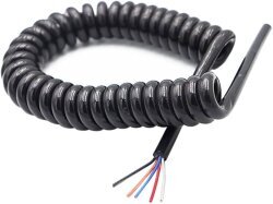 5 Damarlı Yaylı Spiral Kablo 1.2m 24AWG - 2