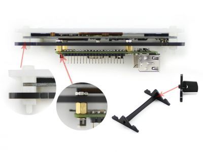 WaveShare 5 Inch HDMI Ekran için Case - 6