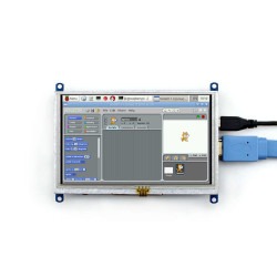 WaveShare 5 Inch HDMI Rezistif Dokunmatik LCD Ekran - 800x480 (B) - 4