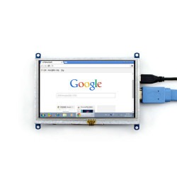 WaveShare 5 Inch HDMI Rezistif Dokunmatik LCD Ekran - 800x480 (B) - 8