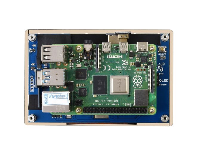 5inç Kapasitif Dokunmatik AMOLED Ekran Modülü - 960×544 Piksel - HDMI - Tam Lamine Sertleştirilmiş Cam Panel - 2