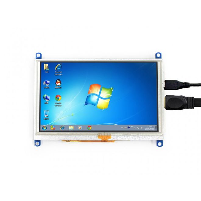 WaveShare 5 Inch HDMI Rezistif Dokunmatik LCD (Çoklu Sistem) - 800x480 (G) - 5