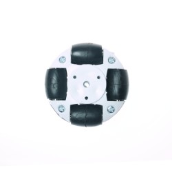 50mm Plastik Omni Tekerlek - Beyaz - Robotistan