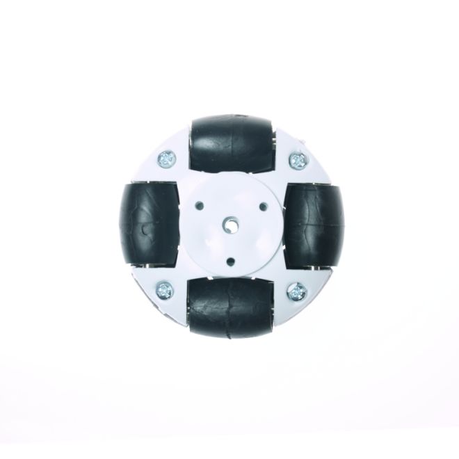 50mm Plastik Omni Tekerlek - Beyaz - 1