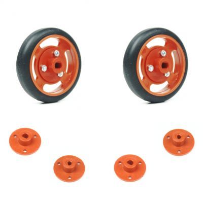 50x11mm Orange Wheel Set - 1