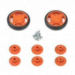 50x11mm Orange Wheel Set - 2