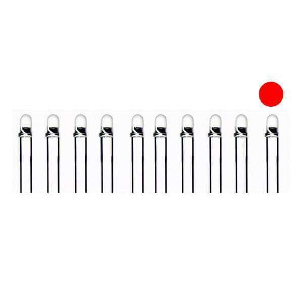 5mm Transparent Red Led Package - 10 - 1
