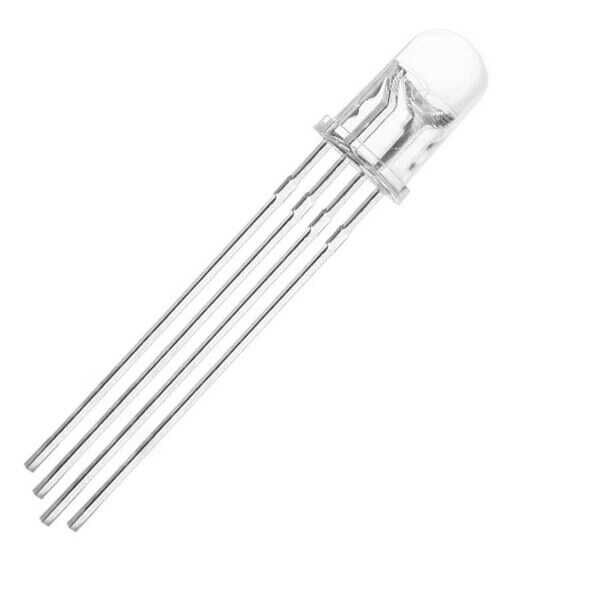 5mm Transparent RGB Led - Common Cathode - 1
