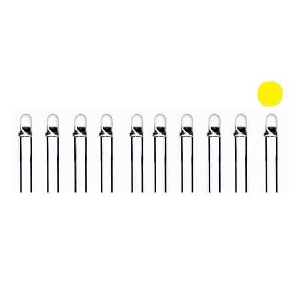 5mm Transparent Yellow Led Package - 10 - 1