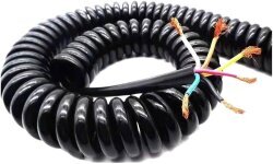 6 Damarlı Yaylı Spiral Kablo 1.2m 24AWG - Robotistan
