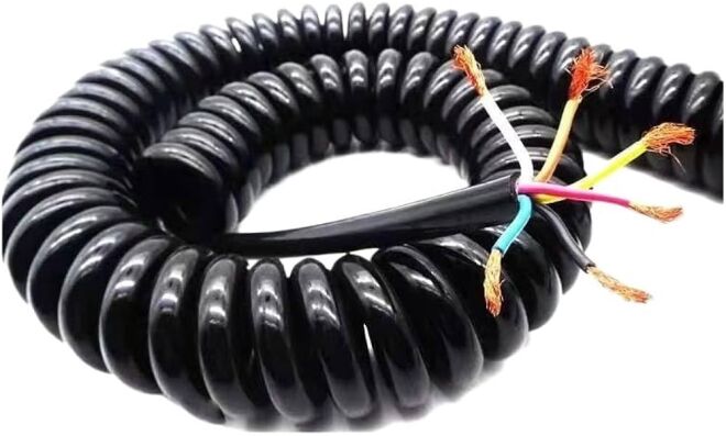6 Damarlı Yaylı Spiral Kablo 2.5m 24AWG - 1