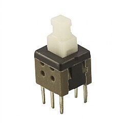 6 Pin Push Buton - Siyah (6x6 mm) - Robotistan