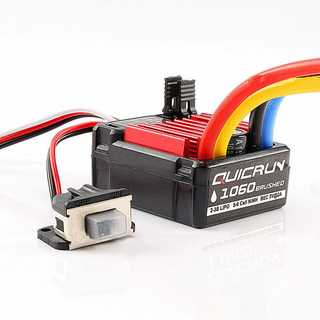 60 A 2S-3S Hobbywing New Quicrun 1/10 RC Car Brushed Motor ESC - 1