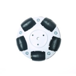 60mm Plastic Omni Wheel - White 