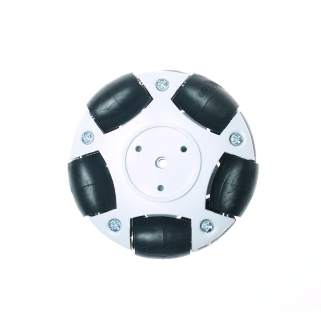 60mm Plastic Omni Wheel - White - 1
