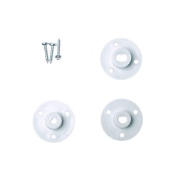 60mm Plastik Omni Tekerlek - Beyaz - 3