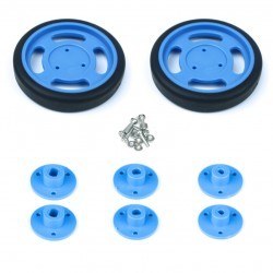 60x11 mm Kırmızı Renk Geçmeli Tekerlek Seti - 4