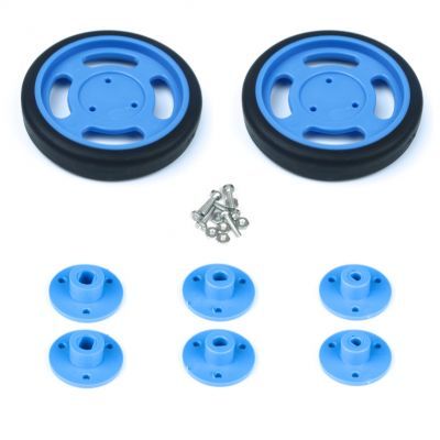 60x11 mm Kırmızı Renk Geçmeli Tekerlek Seti - 4