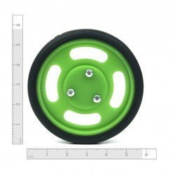 60x11 mm Yeşil Renk Geçmeli Tekerlek Seti - 4