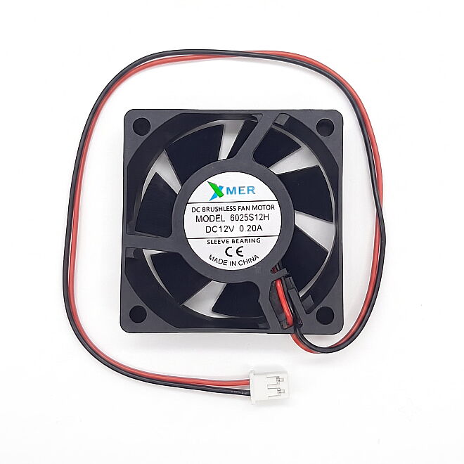 60x60x25 mm Fan - 12 V 0.20 A - 1
