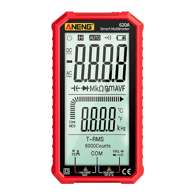620A Dijital Multimetre - Kırmızı - 1