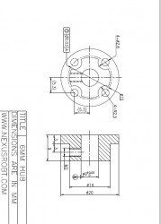 6mm Aluminum Hub for 48mm Aluminum Omni Wheel 18022 - 5