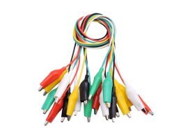 6 mm Double-Ended Small Size Alligator Clip Cable (23-27 mm) 45 cm - 10 Pieces - 1