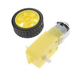 6 V 250 RPM Motor ve Tekerlek Seti 