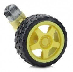 6 V 250 RPM Motor ve Tekerlek Seti - 3