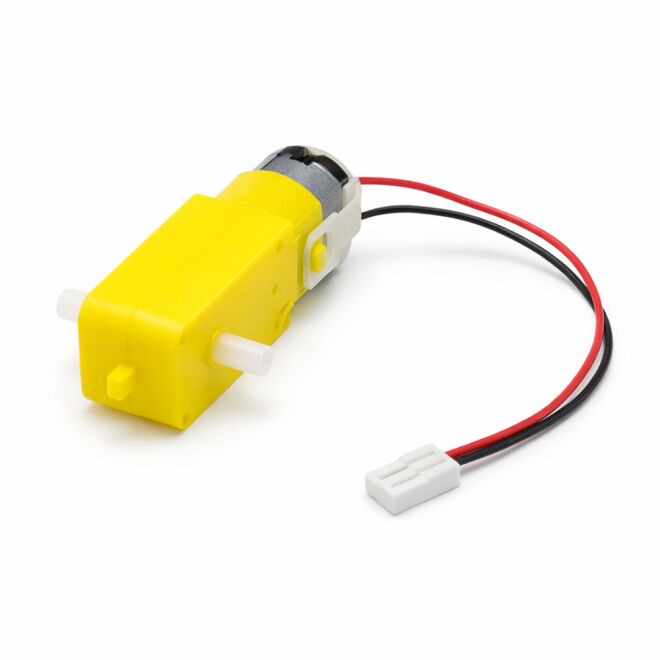 6V 250 RPM Sarı Motor - Soketli Kablo - 1