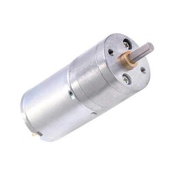 6V 25mm 12 RPM Redüktörlü DC Motor 