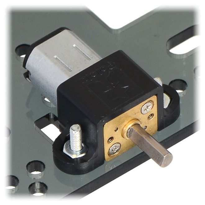 10:1 6 V 3000 RPM Karbon Fırçalı Redüktörlü Mikro DC Motor - 3