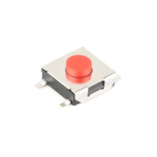6x6x3.7mm Red SMD Push Button - 1