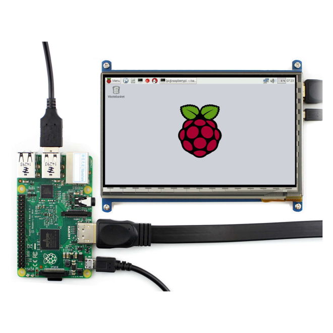 WaveShare 7 Inch HDMI Kapasitif Dokunmatik LCD Ekran - 1024x600 (C) - 6