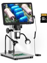 7 Inch 1200X USB 12MP Digital Microscope - With LED - 2