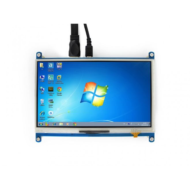 WaveShare 7 inch HDMI Rezistif Dokunmatik LCD - 1024x600 - 3