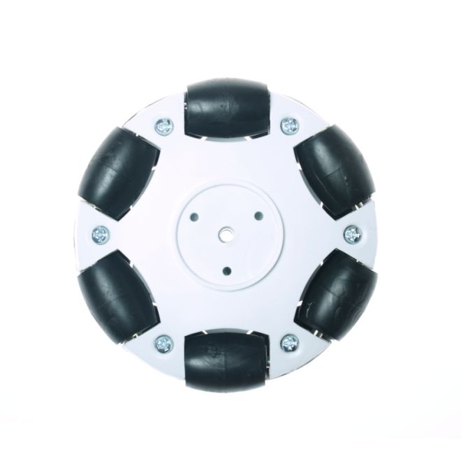 70mm Plastic Omni Wheel - White - 1
